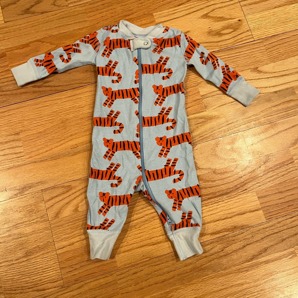 Hanna Andersson Tiger Jammies - 3-6 mo
